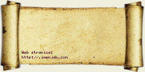 Isidora Radnović vizit kartica